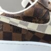 NIKE AIR FORCE 1 x LOUlS VUlTTON BROWN/WHITE