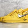 NIKE AIR FORCE 1 x OFF-WHITE ICA UNIVERSITY GOLD