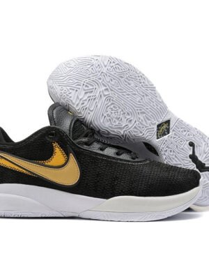 NIKE LEBRON 20 x BLACK METALLIC GOLD
