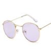 LeonLion Mirror Metal Sunglasses Women Vintage Brand Designer Flat Round Glasses UV400 Street Beat Oculos De Sol Gafas