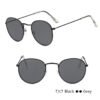 LeonLion Mirror Metal Sunglasses Women Vintage Brand Designer Flat Round Glasses UV400 Street Beat Oculos De Sol Gafas