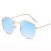 LeonLion Mirror Metal Sunglasses Women Vintage Brand Designer Flat Round Glasses UV400 Street Beat Oculos De Sol Gafas