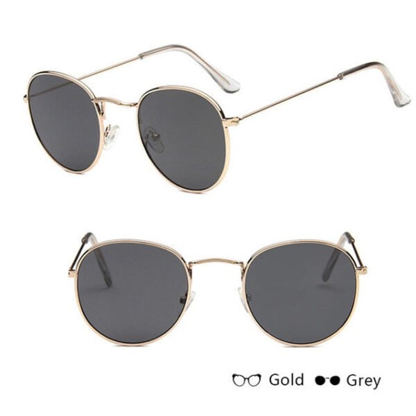 LeonLion Mirror Metal Sunglasses Women Vintage Brand Designer Flat Round Glasses UV400 Street Beat Oculos De Sol Gafas