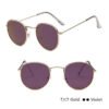 LeonLion Mirror Metal Sunglasses Women Vintage Brand Designer Flat Round Glasses UV400 Street Beat Oculos De Sol Gafas