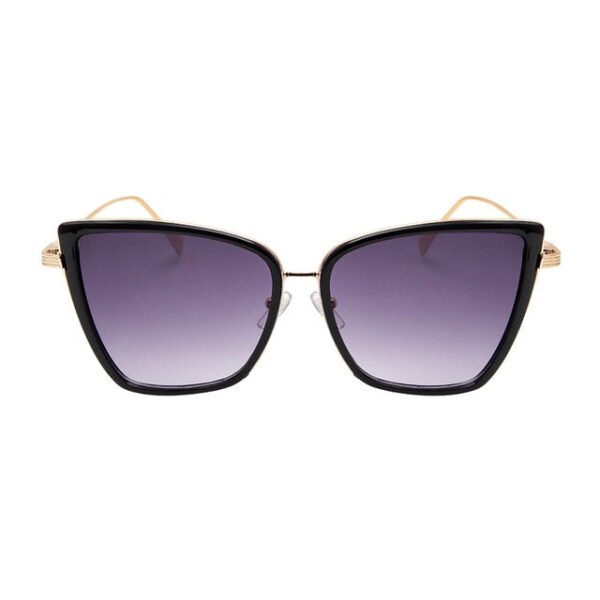 New Brand Designer Cateye Sunglasses Women Vintage Metal Glasses For Women Mirror Retro Lunette De Soleil Femme UV400
