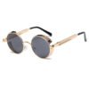 Metal Round Steampunk Sunglasses Men Women Fashion Glasses Brand Designer Retro Frame Vintage Sunglasses High Quality UV400