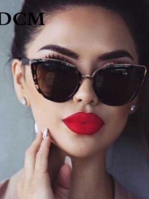 DCM Cateye Sunglasses Women Vintage Gradient Glasses Retro Cat eye Sun glasses Female Eyewear UV400