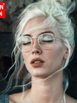 LeonLion Mirror Metal Sunglasses Women Vintage Brand Designer Flat Round Glasses UV400 Street Beat Oculos De Sol Gafas