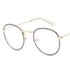 LeonLion Mirror Metal Sunglasses Women Vintage Brand Designer Flat Round Glasses UV400 Street Beat Oculos De Sol Gafas