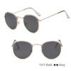 LeonLion Classic Small Frame Round Sunglasses Women/Men Brand Designer Alloy Mirror Sun Glasses Vintage Modis Oculos