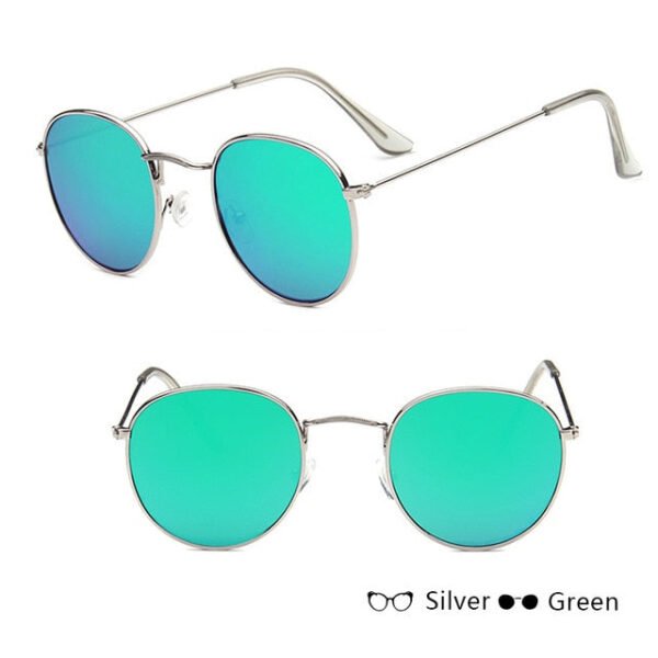 LeonLion Classic Small Frame Round Sunglasses Women/Men Brand Designer Alloy Mirror Sun Glasses Vintage Modis Oculos