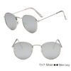 LeonLion Classic Small Frame Round Sunglasses Women/Men Brand Designer Alloy Mirror Sun Glasses Vintage Modis Oculos