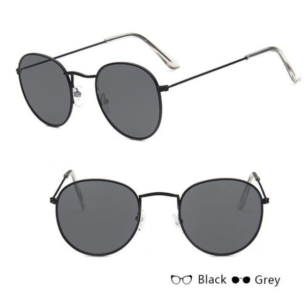 LeonLion Classic Small Frame Round Sunglasses Women/Men Brand Designer Alloy Mirror Sun Glasses Vintage Modis Oculos