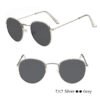 LeonLion Classic Small Frame Round Sunglasses Women/Men Brand Designer Alloy Mirror Sun Glasses Vintage Modis Oculos