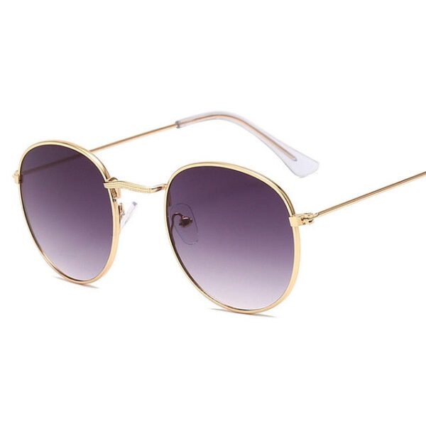 LeonLion Classic Small Frame Round Sunglasses Women/Men Brand Designer Alloy Mirror Sun Glasses Vintage Modis Oculos