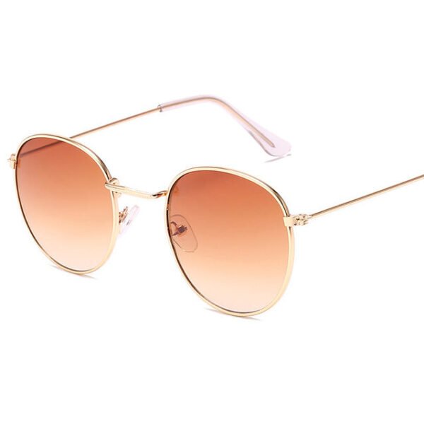 LeonLion Classic Small Frame Round Sunglasses Women/Men Brand Designer Alloy Mirror Sun Glasses Vintage Modis Oculos