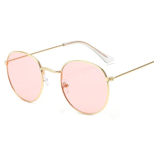 LeonLion Classic Small Frame Round Sunglasses Women/Men Brand Designer Alloy Mirror Sun Glasses Vintage Modis Oculos