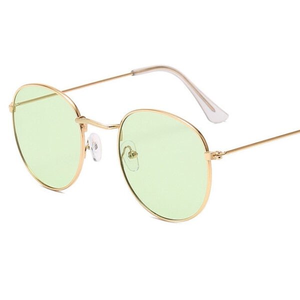 LeonLion Classic Small Frame Round Sunglasses Women/Men Brand Designer Alloy Mirror Sun Glasses Vintage Modis Oculos