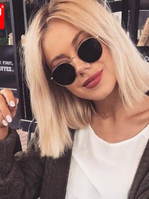 LeonLion Classic Small Frame Round Sunglasses Women/Men Brand Designer Alloy Mirror Sun Glasses Vintage Modis Oculos