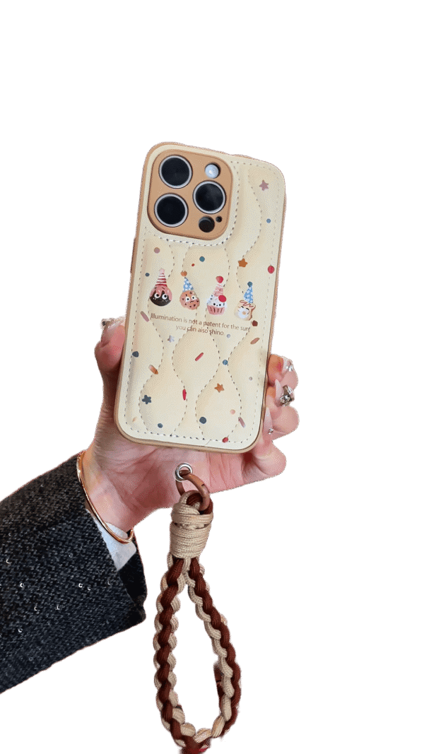 Feather-light Cozy: Chic Cookie-Inspired iPhone Case for Trendsetters