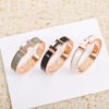 18K Clic H Black Bracelet