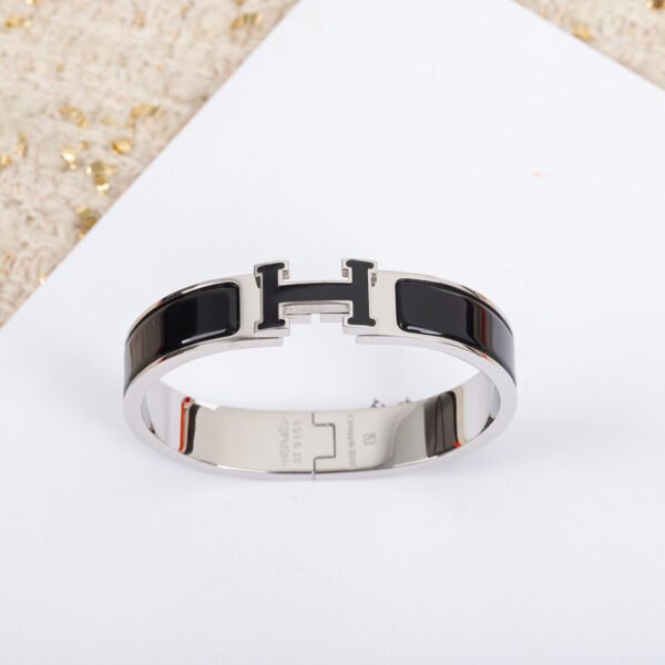 18K Clic H Black Bracelet