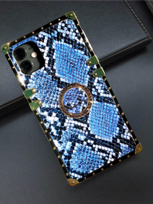 Samsung Case with Ring "Blue Rattlesnake"