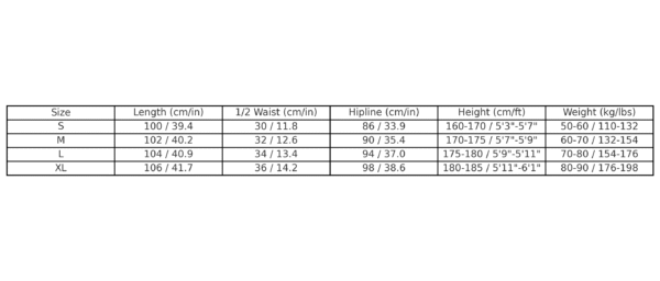 size_chart_with_recommendations SYNA WORLD SYNA LOGO SWEATPANTS SAGE