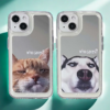 Mirror iPhone Case | Couple Cats & Dogs Who Cares (Buy 2 and get 50% off one)