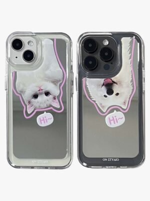 Mirror iPhone Case | Couple Cats & Dogs Hi (Buy 2 and get 50% off one)