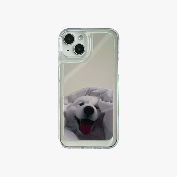 spiceupstudio240606g1 Mirror iPhone Case | Couple Dogs Samoyed (Buy 2 and get 50% off one)