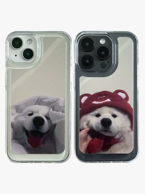 Mirror iPhone Case | Couple Dogs Samoyed (Buy 2 and get 50% off one)