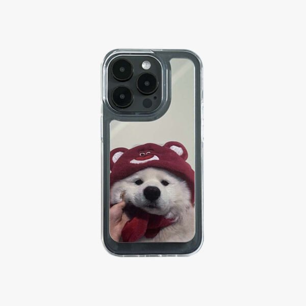spiceupstudio240606j1 Mirror iPhone Case | Couple Dogs Samoyed (Buy 2 and get 50% off one)
