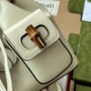 gg Bamboo Small Backpack White For Women, Women’s Bags 8.6in/22cm gg ??702101 UZY0T 9022