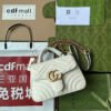 gg Marmont Mini Top Handle Bag White For Women, Women’s Bags 8.3in/21cm gg ?547260 DTDIT 9022