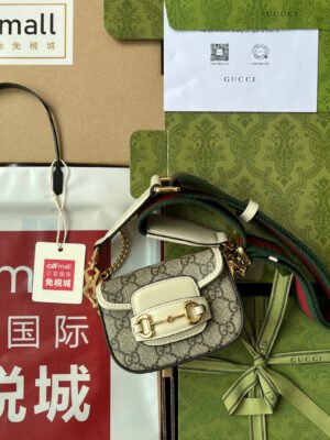 gg Horsebit 1955 Strap Wallet Brown For Women, Women’s Bags 4.7in/12cm gg ?