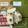 gg Bamboo Small Backpack White For Women, Women’s Bags 8.6in/22cm gg ??702101 UZY0T 9022