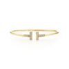 18K T Diamond Wire Bracelet