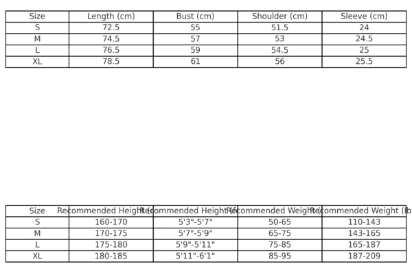 top_combined_size_chart_v5_recommendations CHROME HEARTS BLACK CROSS T-SHIRT WHITE