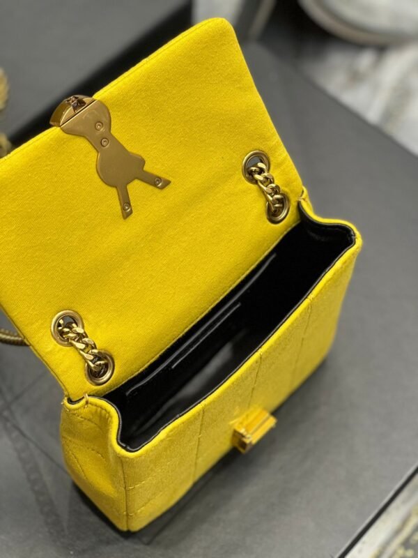 YSSL Jamie Mini Chain Bag Yellow For Women, Women’s Bags 6.9in/17.5cm YSL