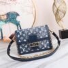 LV Dauphine MM Denim Jacquard Monogram Pattern Navy Blue For Women,  Shoulder And Crossbody Bags 9.8in/25cm LV M59631