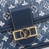 LV Dauphine MM Denim Jacquard Monogram Pattern Navy Blue For Women,  Shoulder And Crossbody Bags 9.8in/25cm LV M59631
