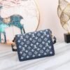 LV Dauphine MM Denim Jacquard Monogram Pattern Navy Blue For Women,  Shoulder And Crossbody Bags 9.8in/25cm LV M59631