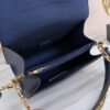 LV Dauphine MM Denim Jacquard Monogram Pattern Navy Blue For Women,  Shoulder And Crossbody Bags 9.8in/25cm LV M59631