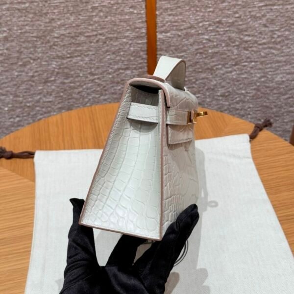 HM HRMS For Women Handbags Shoulder bags Kelly Pochette Matte American crocodile