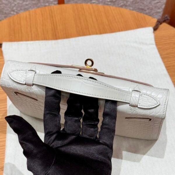 HM HRMS For Women Handbags Shoulder bags Kelly Pochette Matte American crocodile