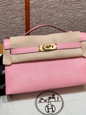 HM HRMS For Women Handbags Shoulder bags Kelly Pochette 100% Lizard