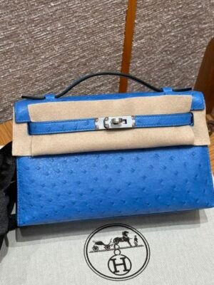 HM HRMS For Women Handbags Shoulder bags Kelly Pochette 100% KK ostrich