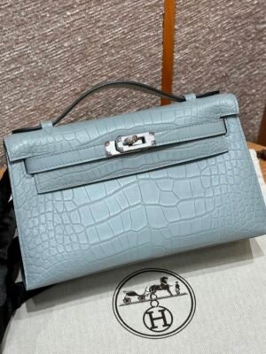 HM HRMS For Women Handbags Shoulder bags Kelly Pochette 100% Alligator