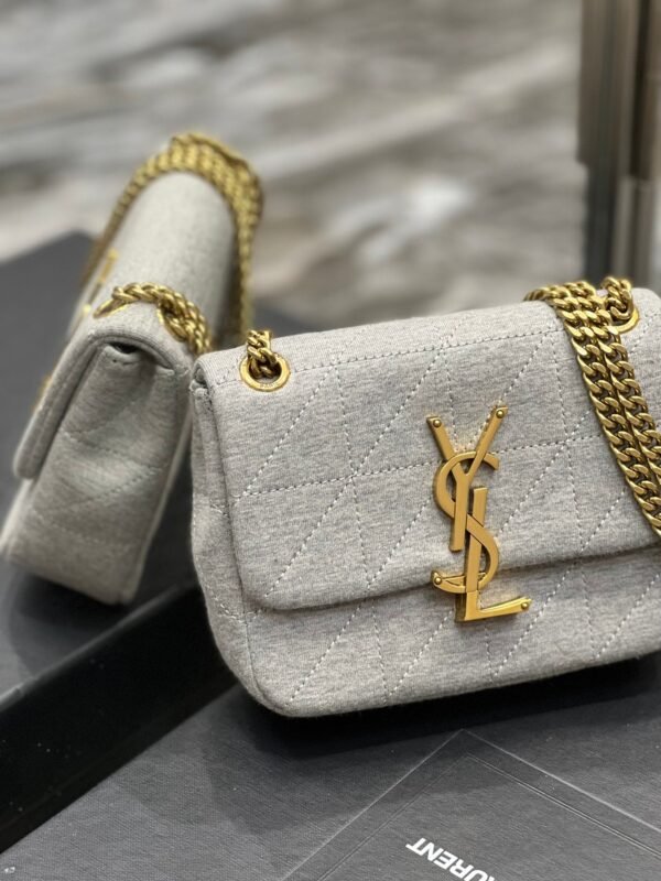 YSSL Jamie Mini Chain Bag Grey For Women, Women’s Bags 6.9in/17.5cm YSL 6981622F9271407